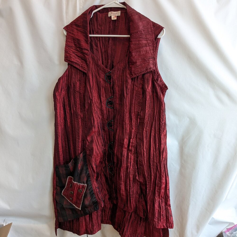 Clarity Sleeveless Crinkled Dress/Tunic 16
